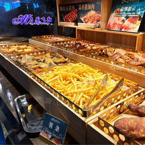 商用自助餐厅炸品盛放不锈钢炸蓝