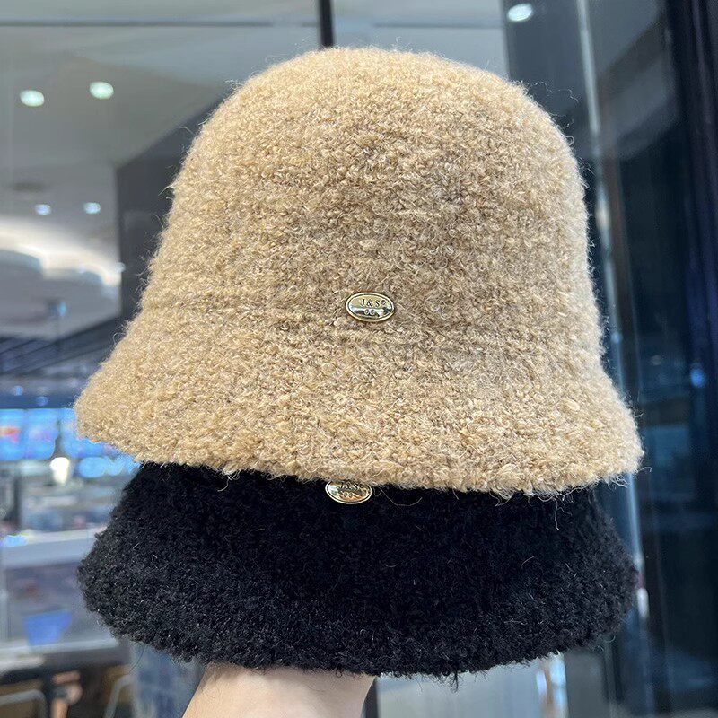 羊羔毛渔夫帽女秋冬季素颜遮脸水桶帽子韩版复古气质百搭脸小盆帽,服饰配件/皮带/帽子/围巾,帽子,淘宝优惠券,粉丝福利购,淘宝优惠卷