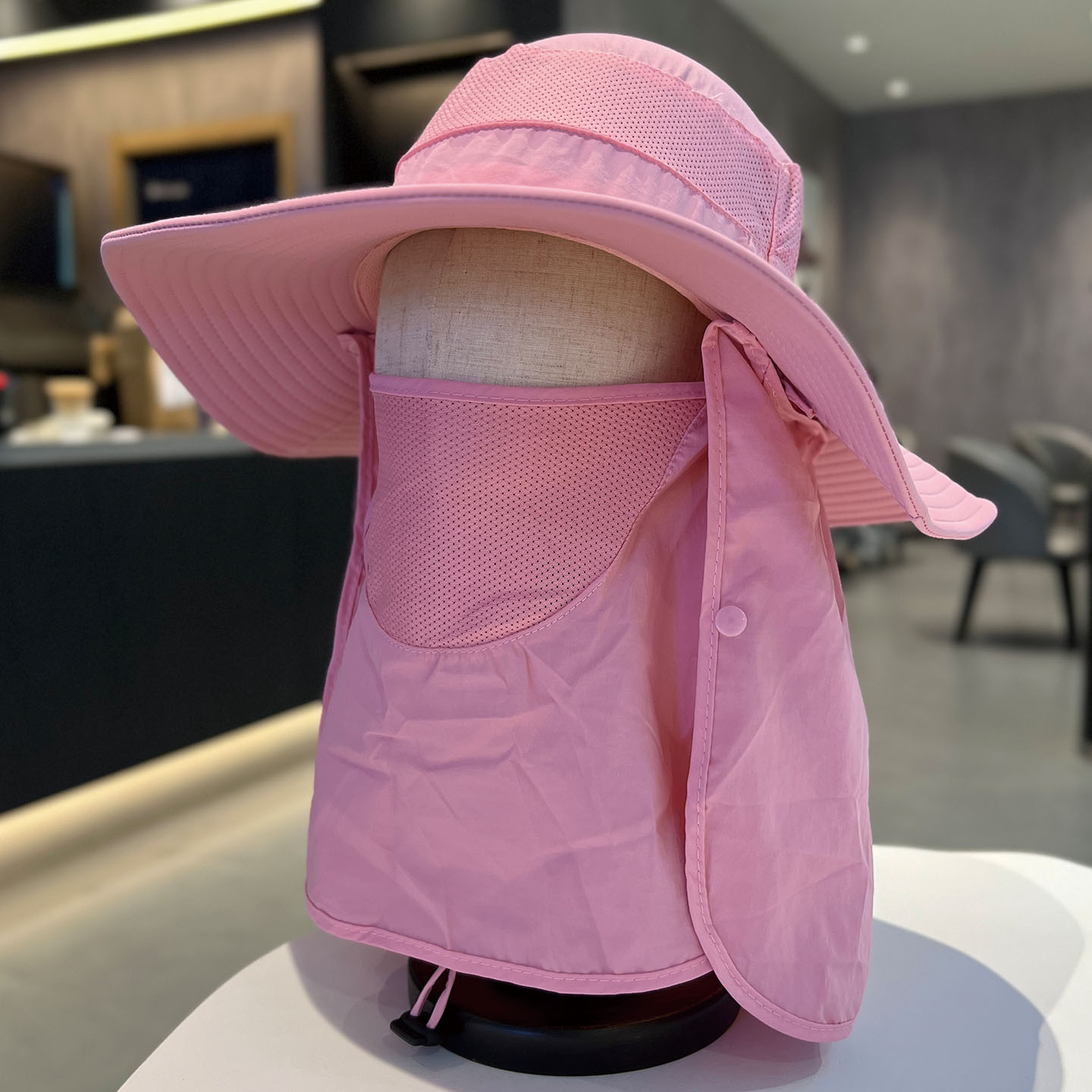 沙漠防风防晒宽檐渔夫帽女