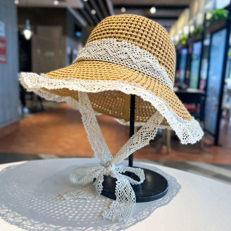 草帽遮阳帽出游休闲女春夏季大檐