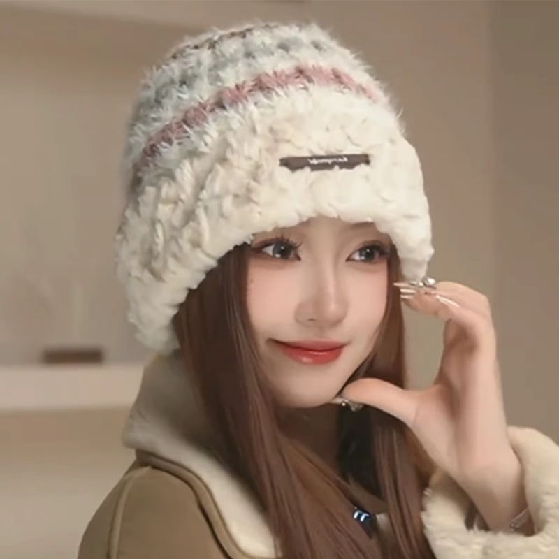 针织毛线帽日韩女秋冬季