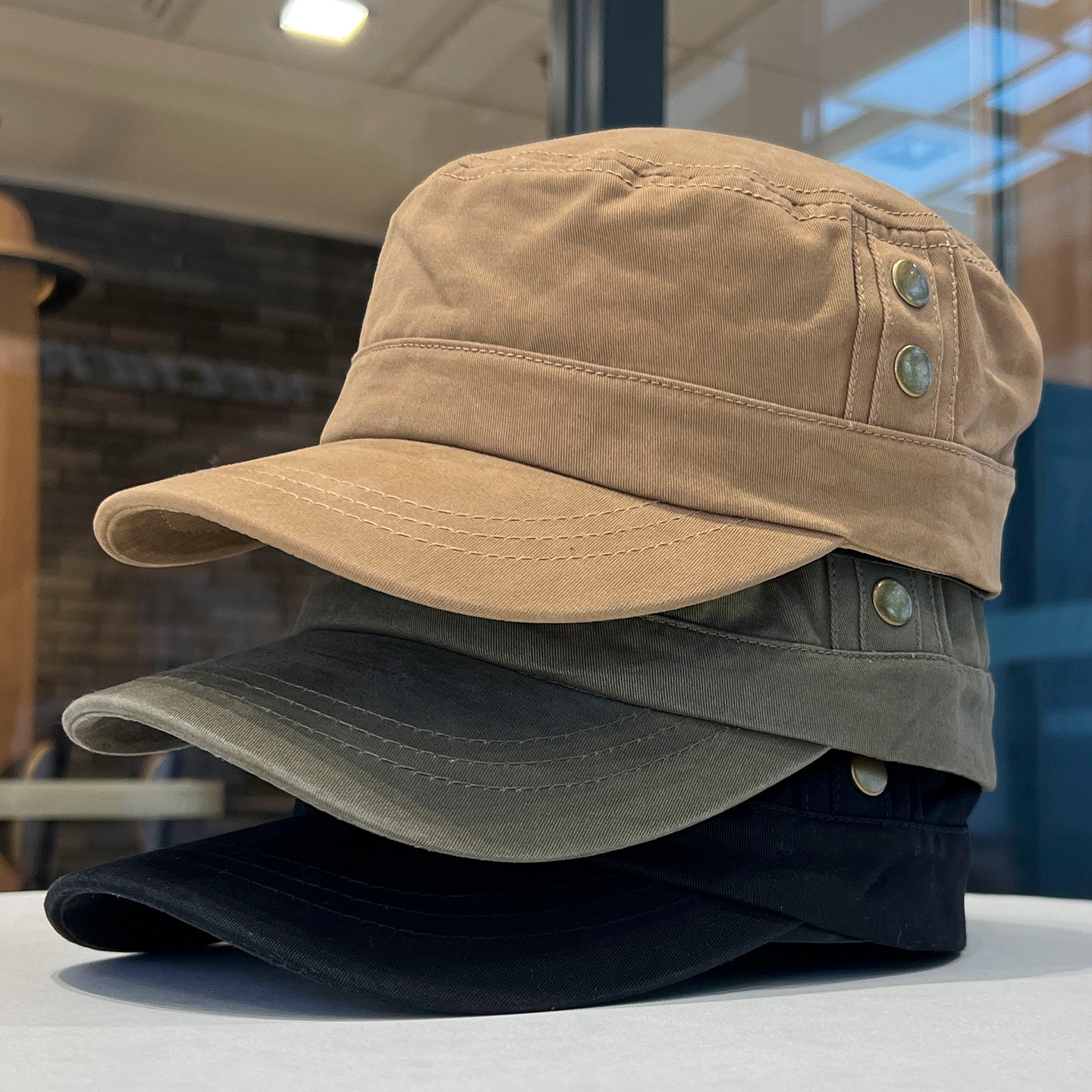 鸭舌帽子中性款韩版潮平顶帽春秋夏季户外运动跑步休闲遮阳工装帽