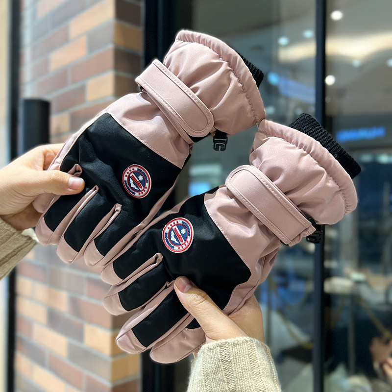 滑雪手套男女冬季加厚加绒保暖防寒防风防水可触屏玩手机骑行手套