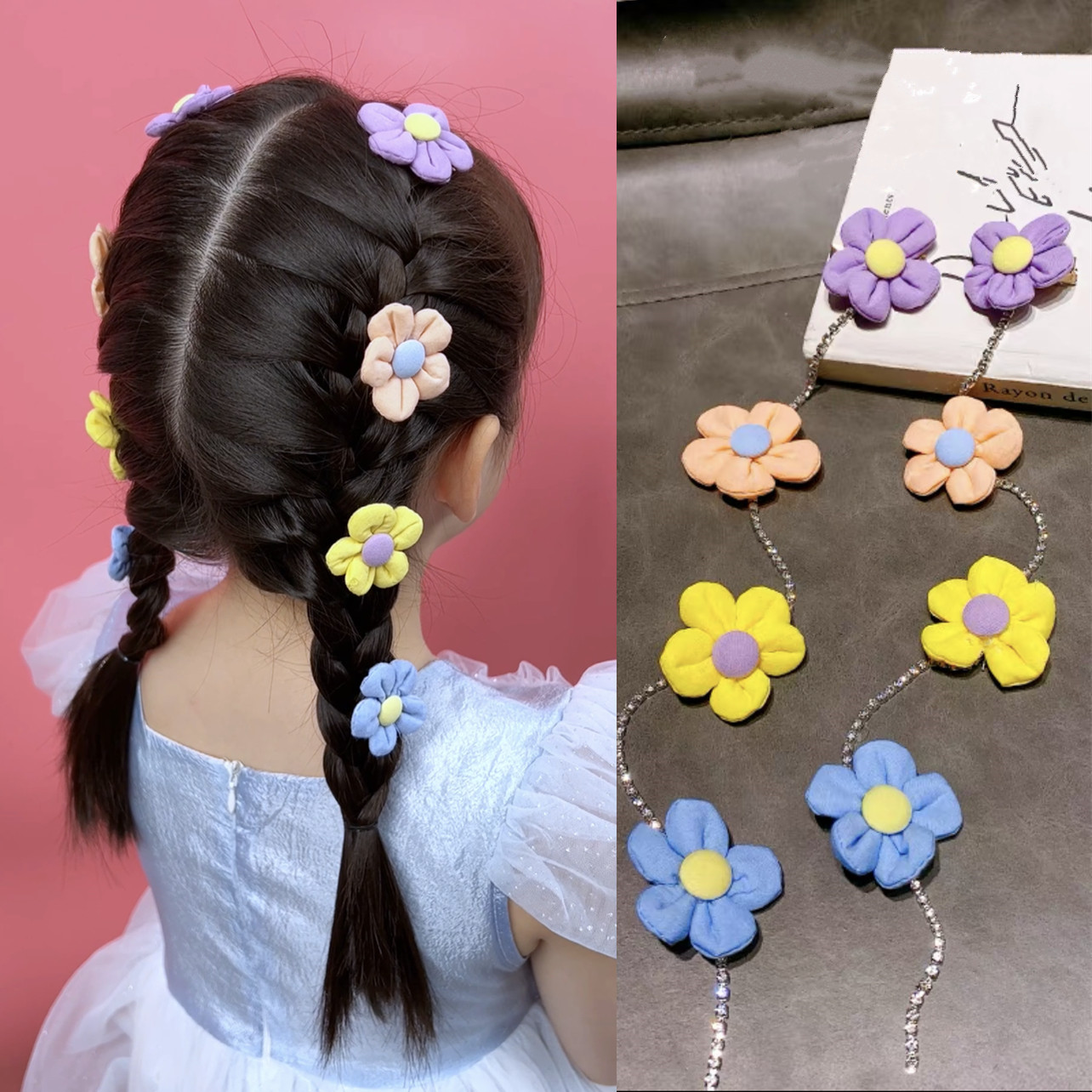 3-9可爱女童蝴蝶结好看物美价廉