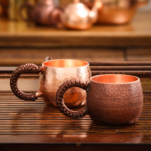 百年铜艺纯手工铜杯铜水杯咖啡杯