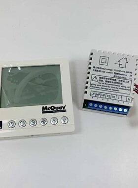 适用麦克维尔温控器水机中央空调液晶显示三速开关McQuay AC8100