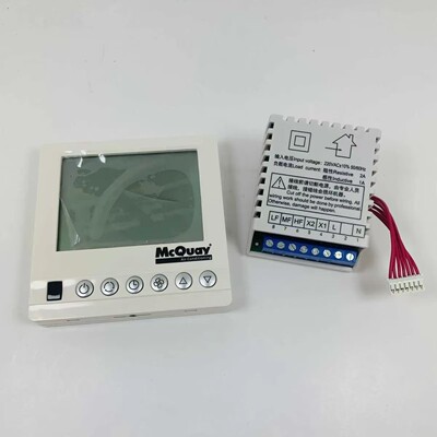 适用麦克维尔温控器水机中央空调液晶显示三速开关McQuay AC8100