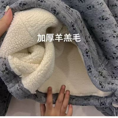 儿童加绒加厚领拉链卫衣卫裤套装