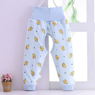 110克 婴儿高腰开档夹棉护肚裤春秋冬薄棉裤表里纯棉三层保暖裤