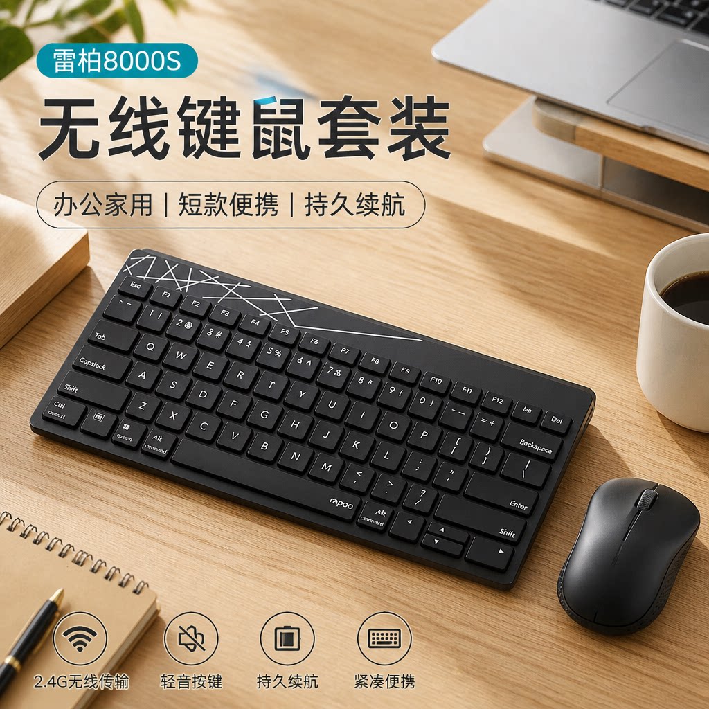 8000s无线蓝牙键鼠套装办公键盘鼠标套装无线蓝牙键鼠套装/套
