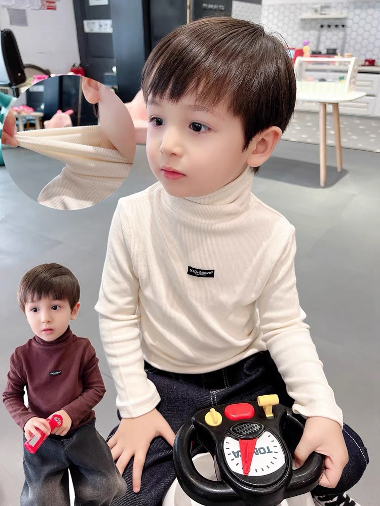 男童长袖打底衫洋气秋冬季