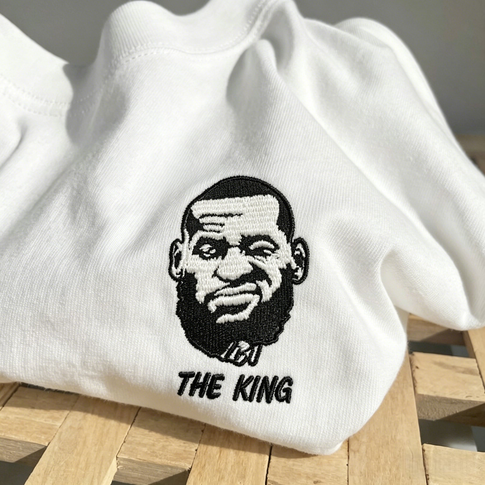 禧衫LeBronJames刺绣纯棉T恤