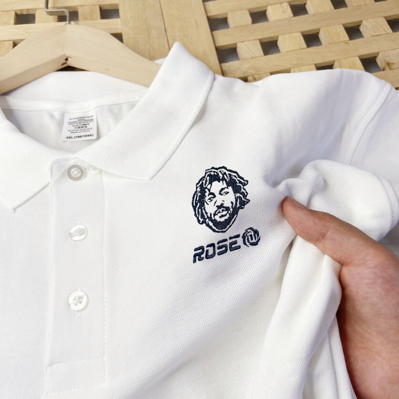 HHOP罗斯头像ROSE刺绣POLO衫男女新款简约美式半袖运动翻领T恤