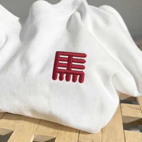 禧衫马卡通刺绣纯棉短袖T恤