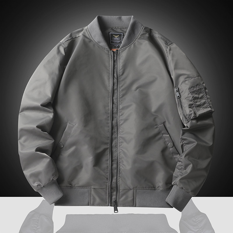 2025春秋棒球服男女秋冬加棉飞行夹克外套JK216-薄P85加棉P105，男装夹克，星座四季星座1412