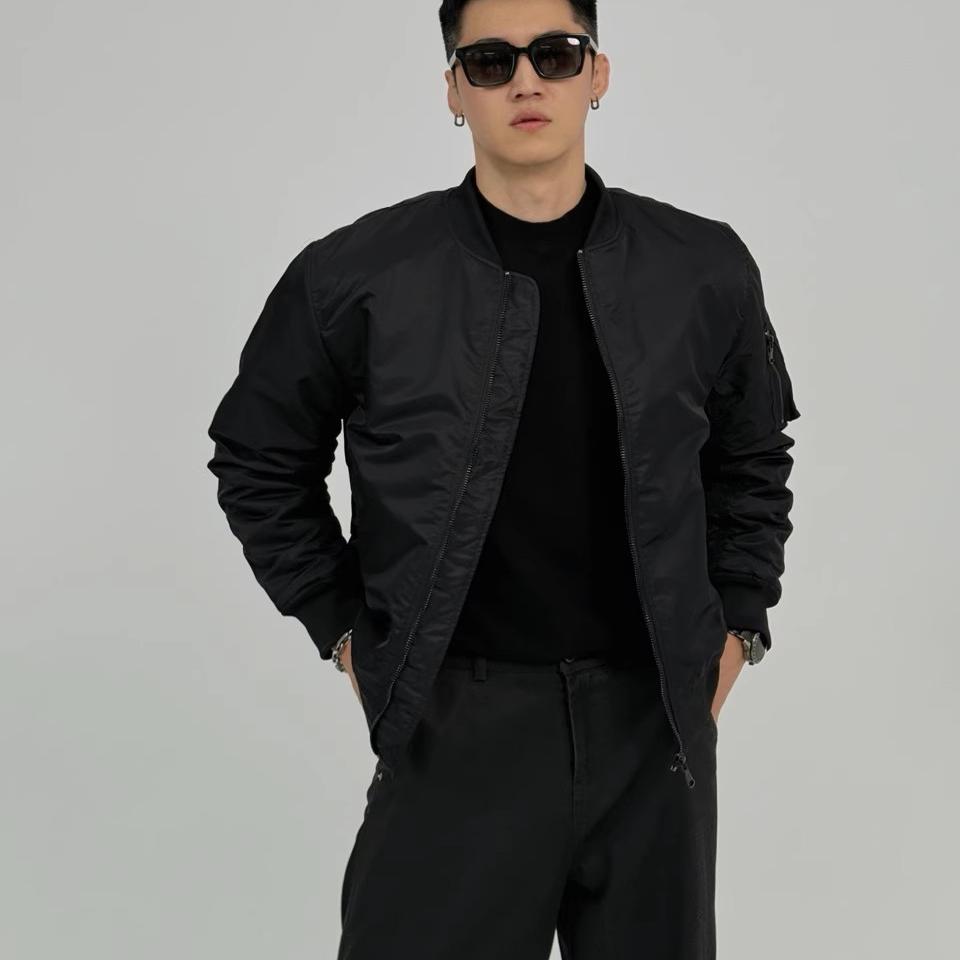 ｛网图现货｝美式MA1飞行员经典款棒球领加棉外套薄款P85加棉P105，男装夹克，星座四季星座1412