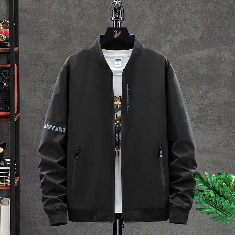 M-4XL2022春秋男士休闲夹克青年百搭薄款外套男1412-14210,男装夹克,星座四季星座1412
