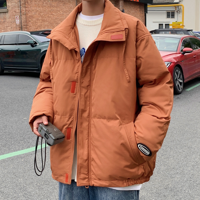 2025冬装新款韩版男士立领棉衣情侣宽松面包服外套Y7070-P105，男装棉衣，星座1412