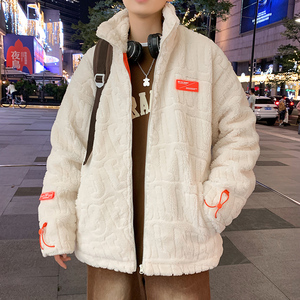 2022秋冬款羽绒服百搭羽绒服男潮流立领潮牌羊羔毛外套Y2215