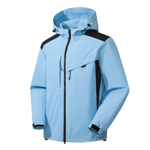 冲锋衣男士春秋户外运动登山服女防风防水夹克外套男JK325-P85图片