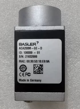 acA200M-GE-D工业相机BASLER