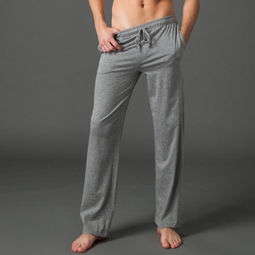 长裤纯棉纯色空调家居休闲裤
