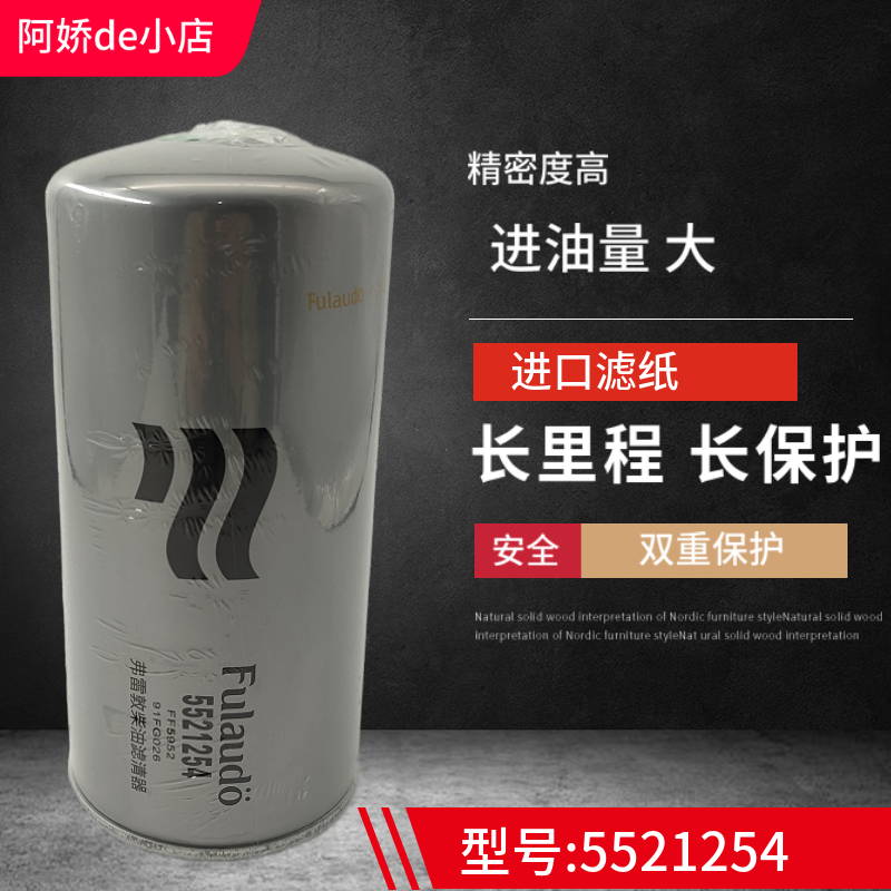 FF5952柴油滤清器5521254长效柴滤芯适配东风天龙天锦重卡THF9125