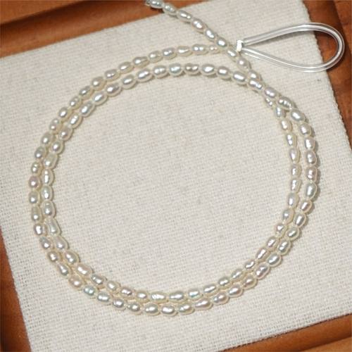 半成品淡水珍珠项链不含扣米形
