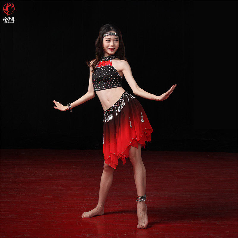 烟云舞佤族女甩发舞蹈组合舞台演出服装桃李杯高考剧目艺考定制