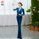 导师优雅仪态服 立领丝绒形体服女套装 烟云舞新品 形体女套装