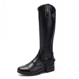 马术马靴护腿套装男女儿童专业骑马装备舒适防滑透气比赛训练短靴