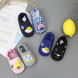 春秋6-12月学步鞋男婴幼儿防滑软底单鞋女宝宝地板鞋1-3岁不掉鞋
