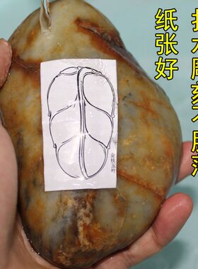 新款玉雕贴纸如意金技玉叶玉石雕刻贴纸图案贴纸可粘贴雕刻新手入