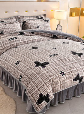 2025新款简约舒适高克重牛奶绒四件套