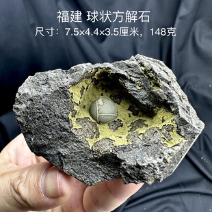福建抹茶球状方解石 天然矿物晶体标本矿石原石收藏石头摆件d40
