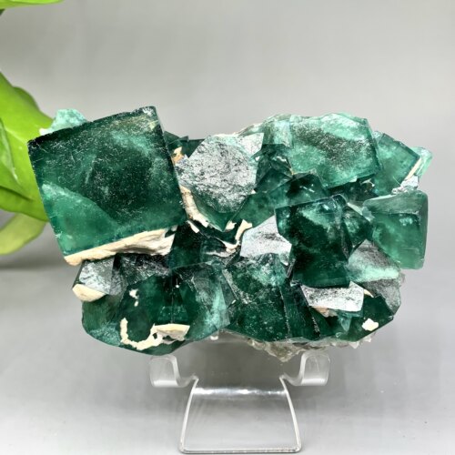 马达加斯加萤石矿物晶体摆件