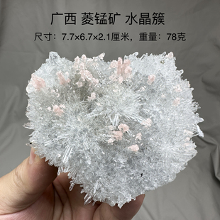 广西菱锰矿菊花晶 天然矿物晶体标本矿石原石收藏石头摆件d41