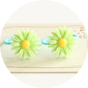 宝宝婴儿小清新花朵小发圈不伤发高弹皮筋星星发饰头饰品婴童配饰