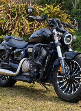 奔达金吉拉灰石300CC太子车男女代步灰石250复古巡航旅行摩托车