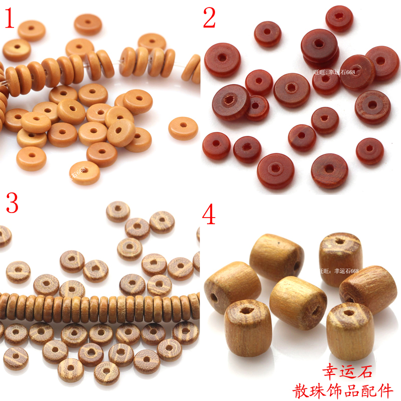 天然橄榄核垫片血龙木隔片黄金木隔珠桶珠 DIY饰品手链项链配件