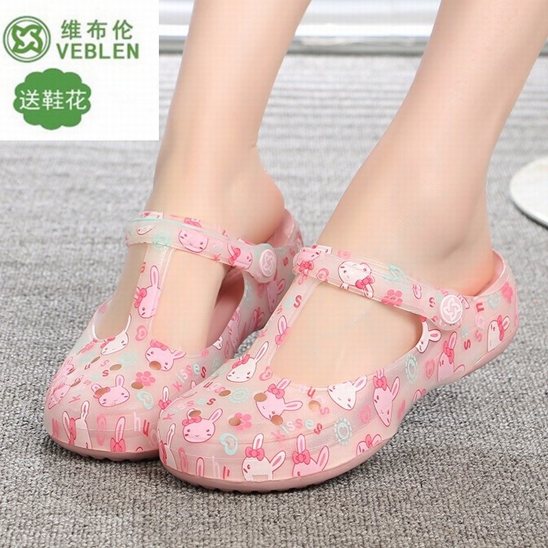 Special shop VEBLEN Crocs non-slip Beach shoes With slope melissa Flat heel slipper sandals  summerin the Women's Shoes, Slippers  category - from Buy2taobao.com to provide professional Taobao agent buy service