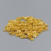 s925银有钱花尾扣银镀金手链尾扣18k项链手链收尾DIY手工材料配件