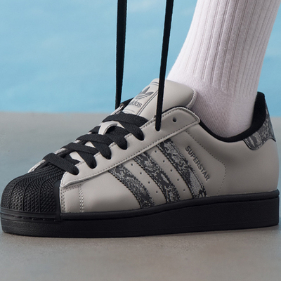 三叶草25秋冬贝壳头二代蟒纹男女复古板鞋JP6059 JP6058