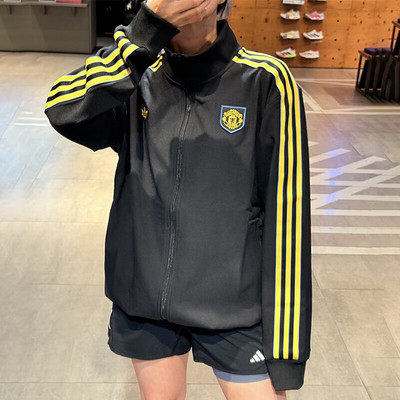 阿迪达斯外套男装25秋款运动服足球训练夹克上衣KC2810 JX6299