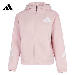 阿迪达斯adidas25秋款女子运动休闲夹克外套法雅 KC7905 KC0055