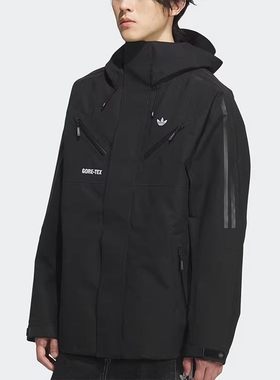 阿迪达斯三叶草男士日常连帽耐穿运动休闲外套 KA3941 KA3942