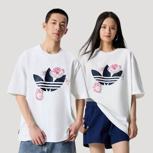 阿迪达斯三叶草男女短袖情侣款2026运动T恤KY8305 KY8306 KX5312