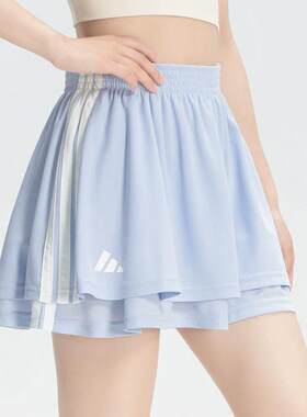 阿迪达斯女子运动裙子2026夏季休闲短裙A字半裙 JY7633 JY7634