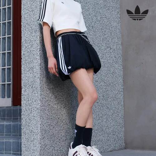 阿迪达斯三叶草短裤女裤26夏新款宽松运动短裤女 KY5067 KY5069