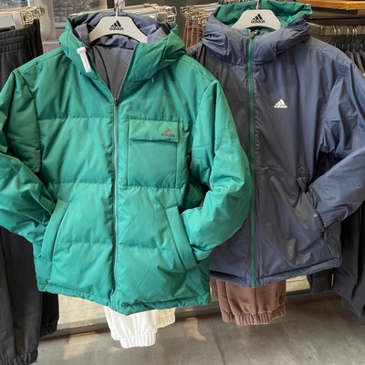 阿迪达斯25冬男女两面穿羽绒服外套保暖防风舒适潮流夹克KQ5542